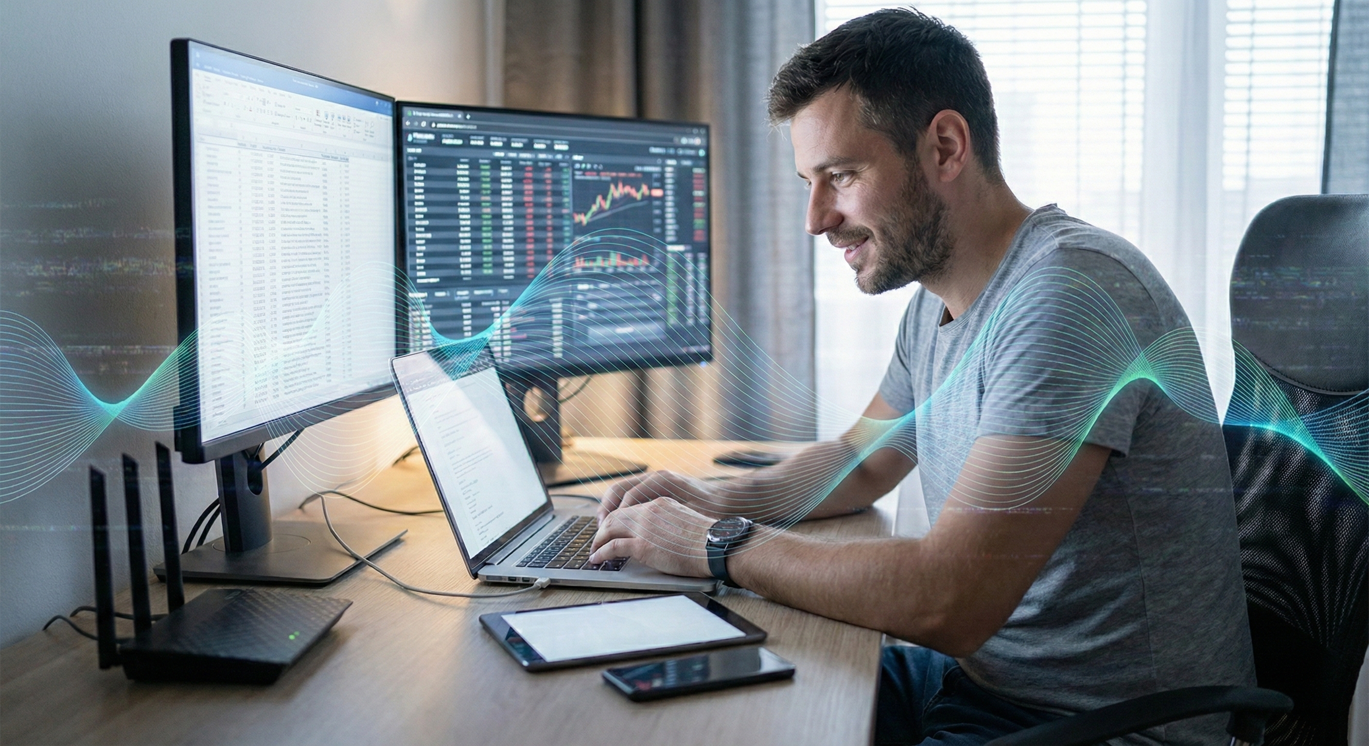 Coherent harmonised workspace with EMF protection